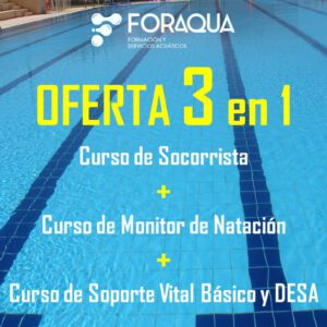 Ofertas 3 en 1 (socorrista + monitor + SVB y DESA)